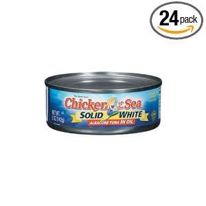 Chicken of the Sea Tuna Solid White Albacore Tuna in Oil, 5 Ounce Tins 