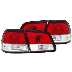 97 99 Nissan Maxima Red/Clear Tail Lights Automotive