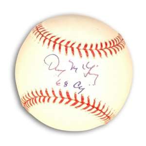  Denny McLain Baseball Inscribed 68 Cy