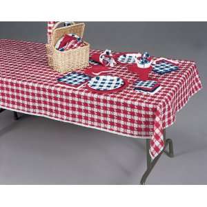  Red Gingham Paper Tablecloths