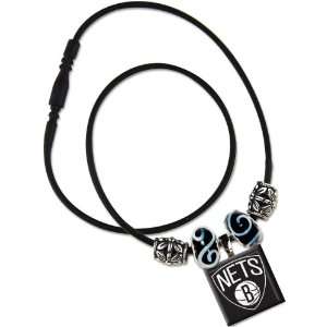 NBA Brooklyn Nets Life Tiles Necklace with Beads  Sports 