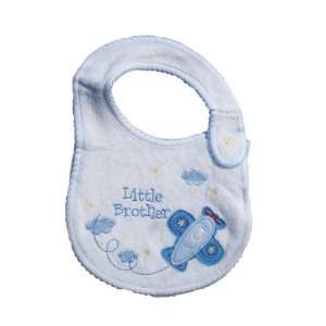  Dressed to Drool Blue Little Brother Bib Baby