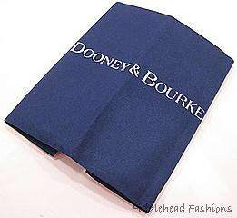 Dooney Bourke Large East West Sac Black Leather PORTOFINO Hobo Tote 