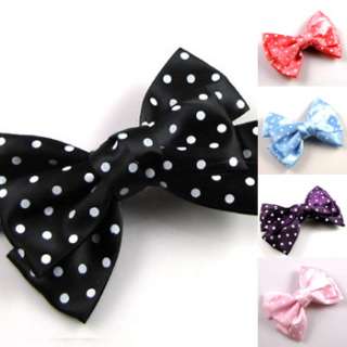   , 1 pc fashion bow tie silk fabric hair clamp clip  