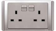 Clipsal 13A Twin Switched 3 Pin Socket Outlet ET3025 GS  
