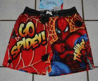 NWT Boys SPIDER MAN Bathing Suit ~Swimsuit~ Inf Sizes  