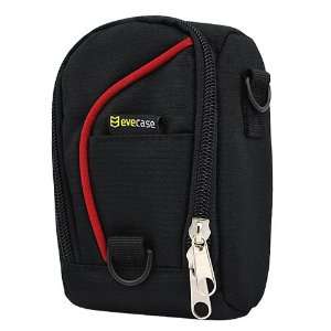  Protector Case with Strap  Black / Red for Canon PowerShot SX130 