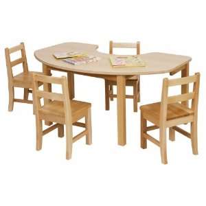  Steffy Wood Products SWP909 30 in. x 60 in. Kidney Table 