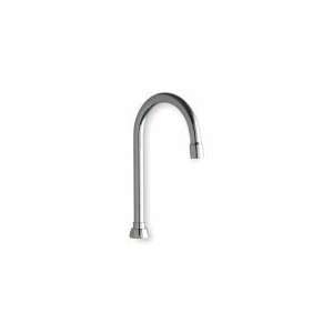  CHICAGO FAUCETS GN2AE3JKCP Gooseneck Spout With Aerator,Rigid/Swing 