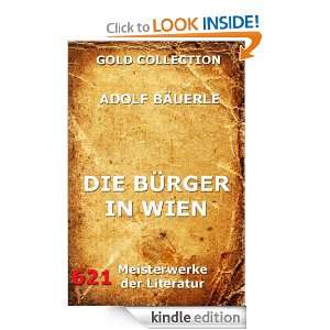 Die Bürger in Wien (Kommentierte Gold Collection) (German Edition 