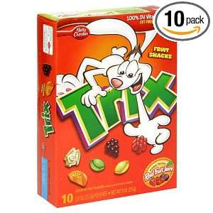 Fruit Shapes Fruit Snacks, Trix, 9 Ounce Grocery & Gourmet Food