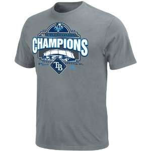  Majestic Tampa Bay Rays Charcoal 2010 AL East Division 