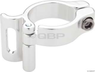 Problem Solvers Braze on Adaptor Clamp 28.6mm Slotted Silver  