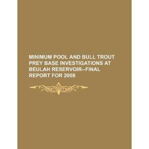  Minimum pool and bull trout prey base investigations at 
