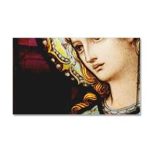  22 x 14 Wall Vinyl Sticker Mother Mary Stained Glass 