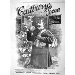   1903 ADVERTISEMENT CADBURYS COCOA DRINKING CHOCOLATE