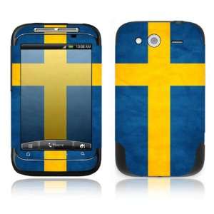    HTC WildFire S Decal Skin Sticker  Flag of Sweden 