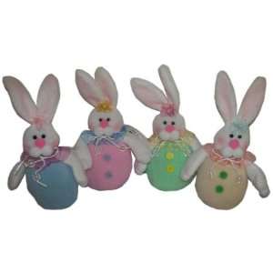  Plush Easter Bunnies   4 Assorted Case Pack 48