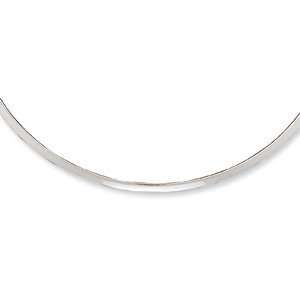 15in Sterling Silver Polished Neck Collar Jewelry