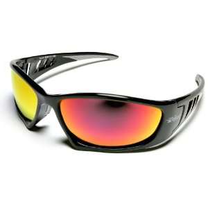 12 Pack Edge Eyewear SBAP119 Baretti Safety Glasses Black Frames Aqua 