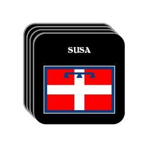   Region, Piedmont (Piemonte)   SUSA Set of 4 Mini Mousepad Coasters