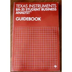   BA 35 Student Business Analyst Guidebook Texas Instruments Books