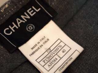 AUTHENTIC CHANEL SLOUCHING SKINNY JEAN SZ 40 MADE IN ITALY  