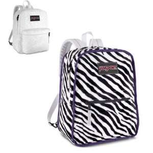  Jansport Reversible Plush Zebra Backpack 