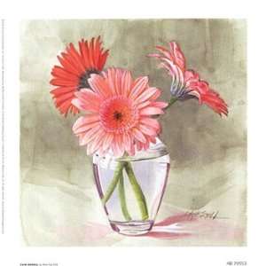  Coral Gerbera   Poster by Mary Kay Krell (7x7)