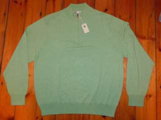 Peter Millar made by Titleist Cashmere Large L Sweater 1/4 Zip NWT 