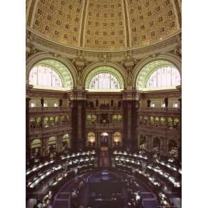 Interior of the Library of Congress, Washington, D.C. Photographic 