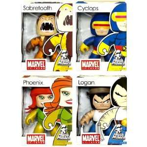  Marvel Mighty Muggs Series 6 Set of 4 Vinyl Figures (Logan 
