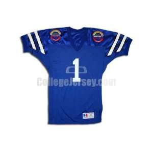  Blue No. 1 Game Used BYU Russell Football Jersey Sports 