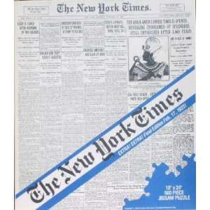  New York Times Feb 17, 1923 Edition Jigsaw Puzzle King 