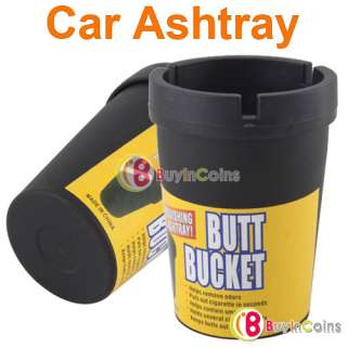 Auto Car Travel Butt Bucket Self Extinguishing Cigarette Ashtray 