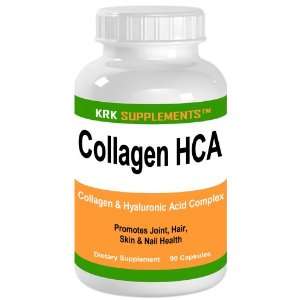  Collagen 400mg HCA Hyaluronic Acid 10mg 90 capsules KRK SUPPLEMENTS 