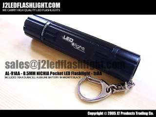 Nuwai tm313x + Nichia keychain AL91AA LED Flashlights  