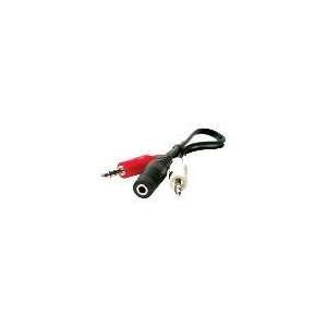  2 x 3.5mm Stereo Plug to 3.5mm Stereo Jack, 6 inch 