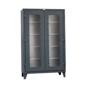  STRONG HOLD Ultra Capacity Clear View Cabinets   Dark gray 