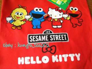 Sanrio HelloKitty x Sesame Street Children Kids Kitchen Apron Cooking 