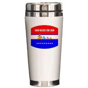  Rubber duck toy Military Ceramic Travel Mug by  