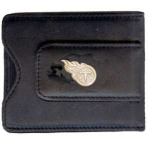   Titans Gold Plated Leather Money Clip & C/C Holder