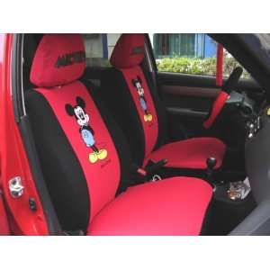  6pcs Mickey Mouse Car Seat Cover Red buy Now Free Gift 