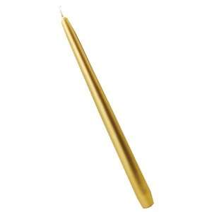  Biedermann Dinner Candles, Gold, 12 Inch Tapers, Box of 12 