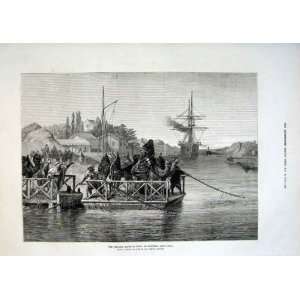  El Kantara Suez Canel Egypt Antique Print 1875