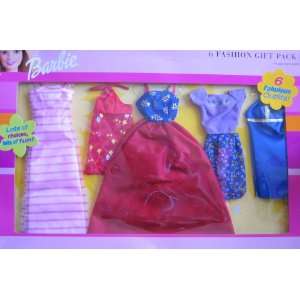   Barbie 6 Fashion Gift Pack w 6 Fabulous Outfits (2001) Toys & Games