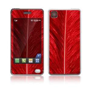  LG Pop Skin Decal Sticker   Red Feather 