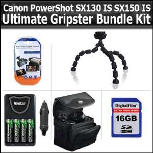  Ultimate Gripster Bundle For Canon PowerShot SX130 IS SX130IS 