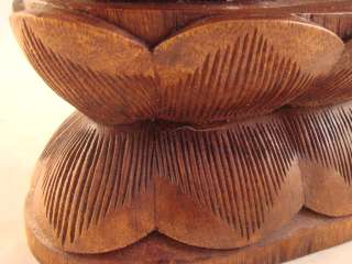14 Bali Hand Carved Wooden Double Cobra Snake Statue  