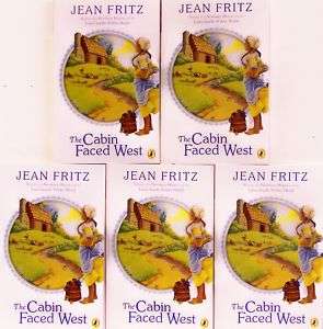 CABIN FACED WEST Jean Fritz NEW w/*rm CLASSROOM SET 5pk 9780698119369 